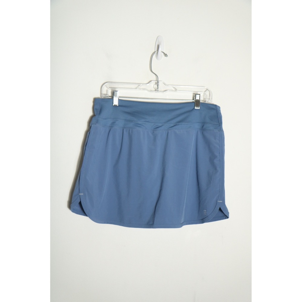 Free Fly Women Bamboo Lined Breeze Skort Skirt Large Blue Purple Athletic Casual